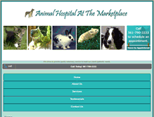Tablet Screenshot of animalhospitalmarketplace.com